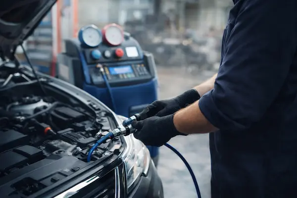 Заправка автокондиціонера на СТО АЛЕКС-ГАЗ у Бучі